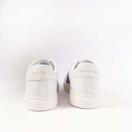 Leather Multi-Stripe 'Lapin' Trainers - White
