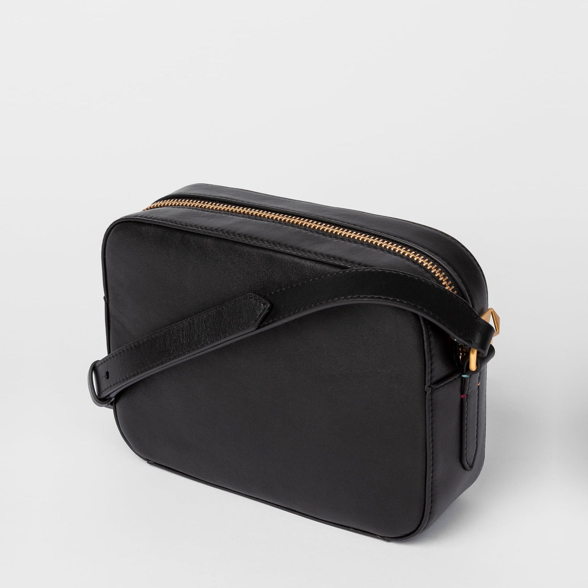 Paul Leather 'Swirl' Cross-Body Bag - Black