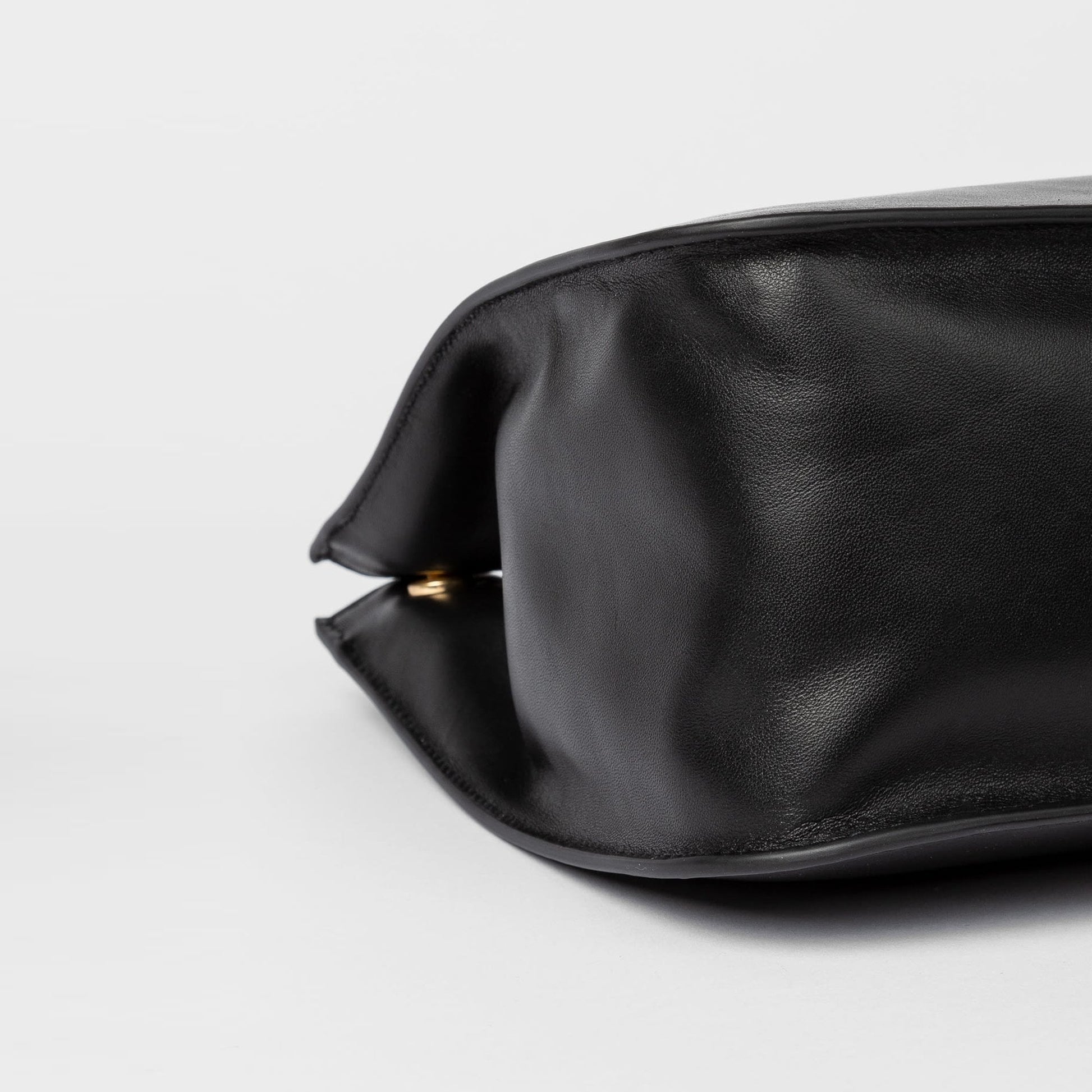 Paul Leather Tote Bag With 'Swirl' Print - Black