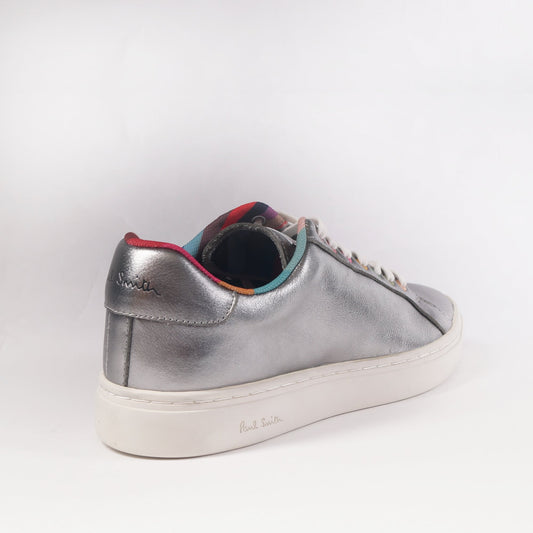 Leather Metallic 'Lapin' Trainers - Silver