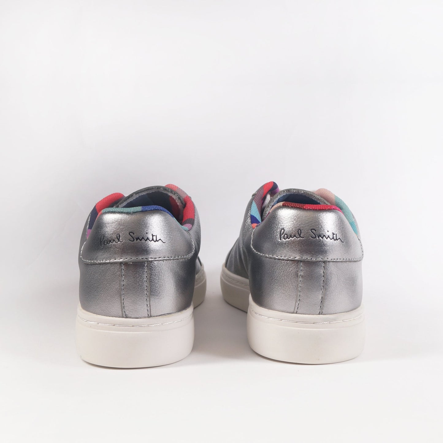 Leather Metallic 'Lapin' Trainers - Silver