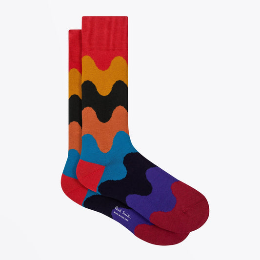 - Wave Stripe Socks - Multi