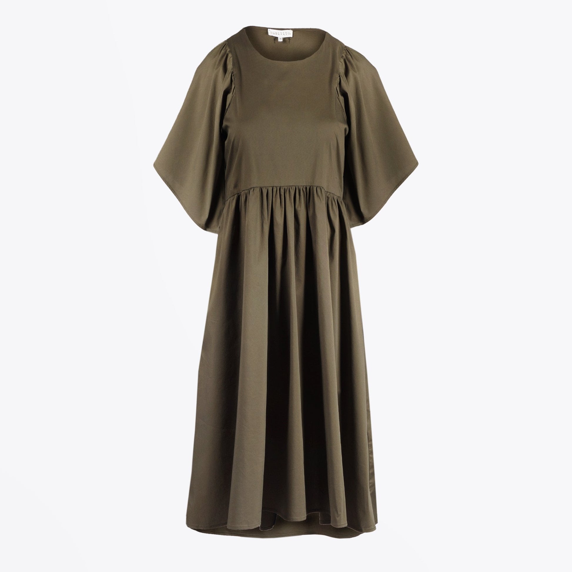 Humility Jessie - Midi Cotton Dress - Khaki