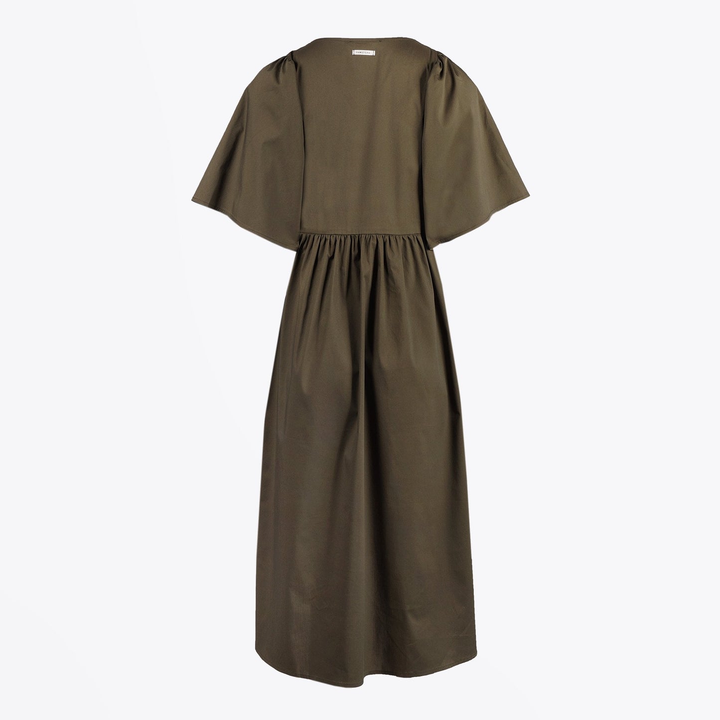 Jessie - Midi Cotton Dress - Khaki