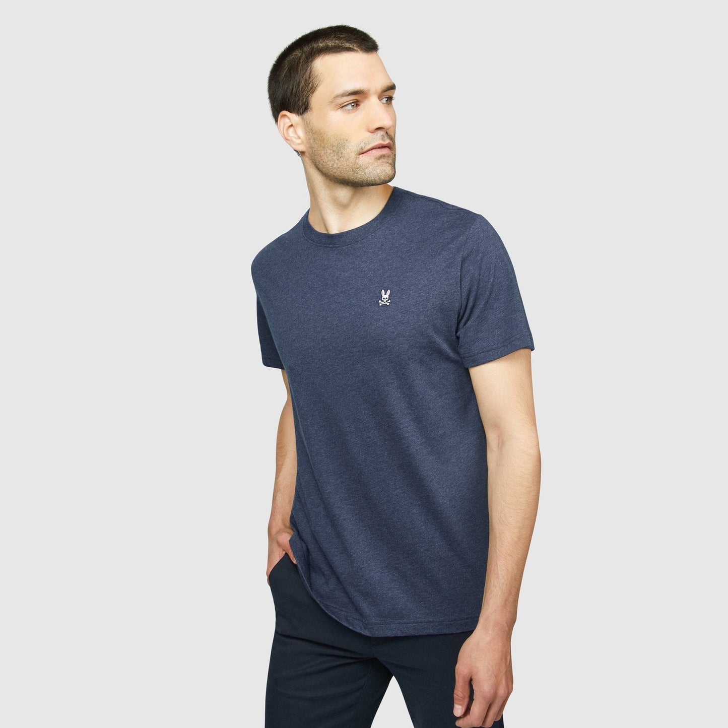 - Classic Crew-Neck T-Shirt - Navy