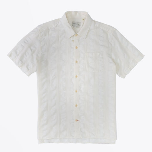 Hawaiian - Seersucker Shirt - Cream