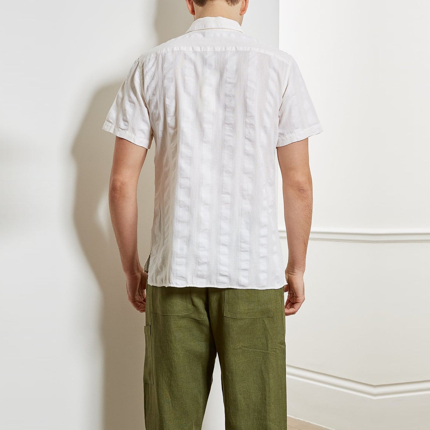 Hawaiian - Seersucker Shirt - Cream