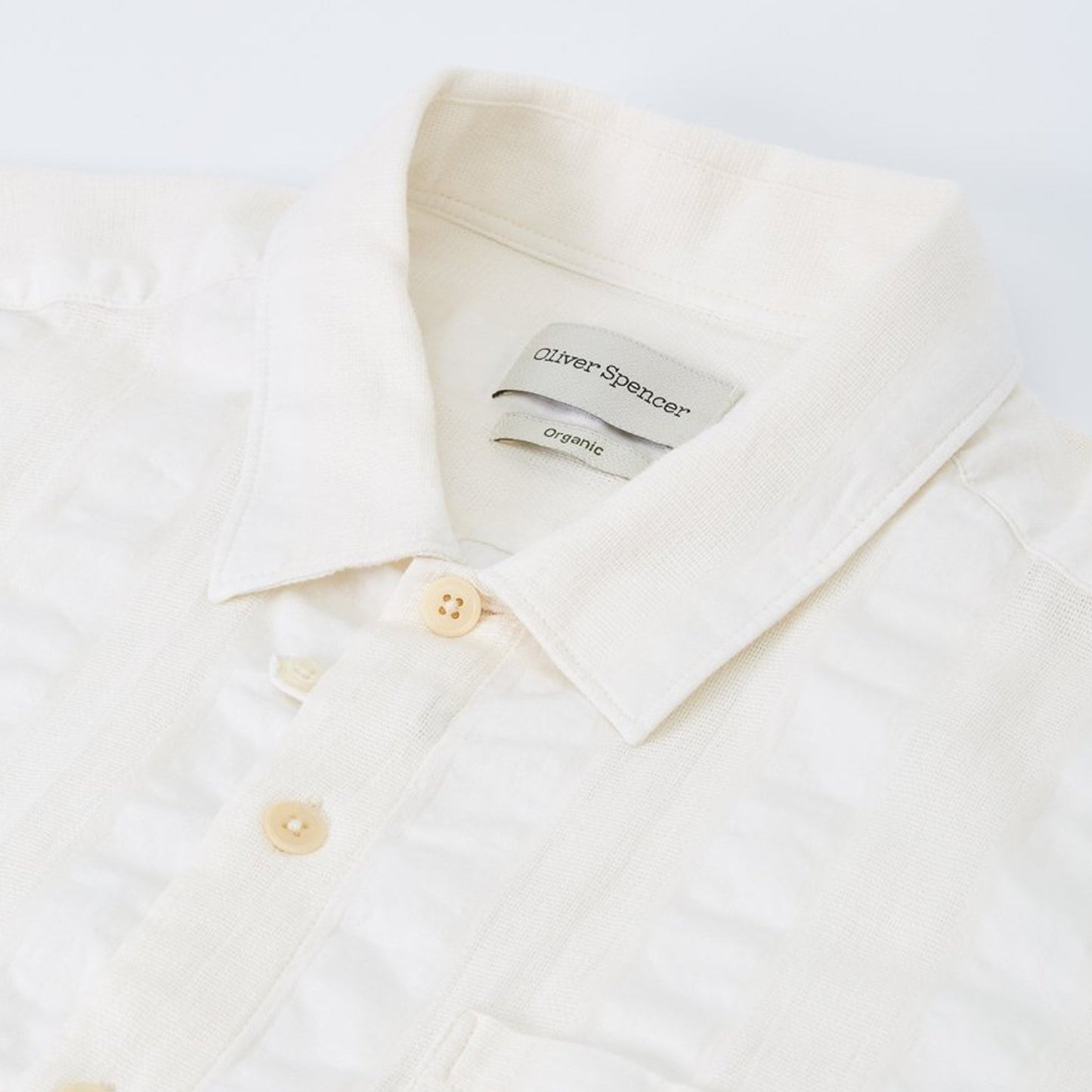 Hawaiian - Seersucker Shirt - Cream
