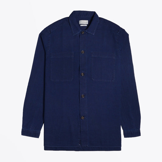 - Eltham - Organic Cotton Overshirt - Indigo