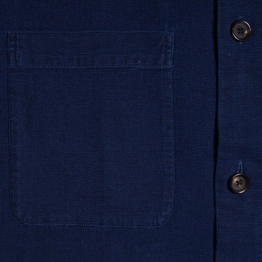 - Eltham - Organic Cotton Overshirt - Indigo