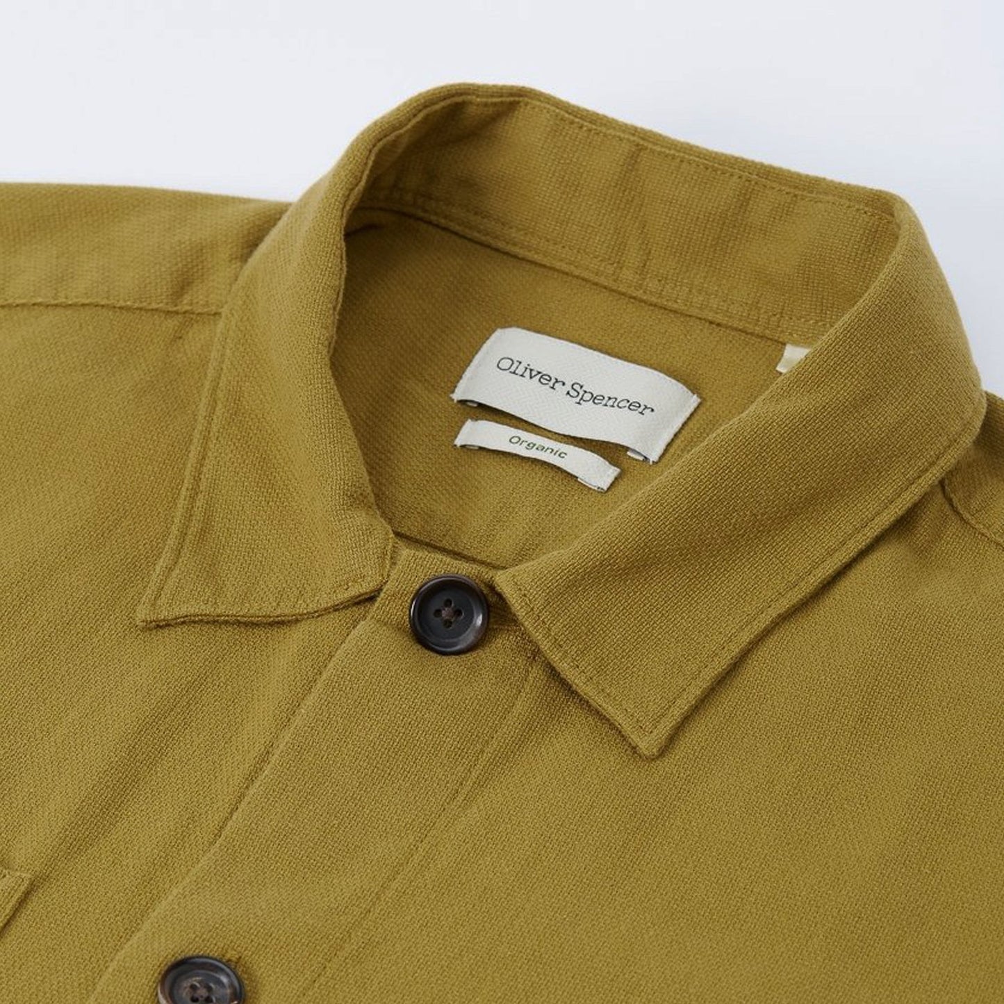 - Eltham - Organic Cotton Overshirt - Ochre