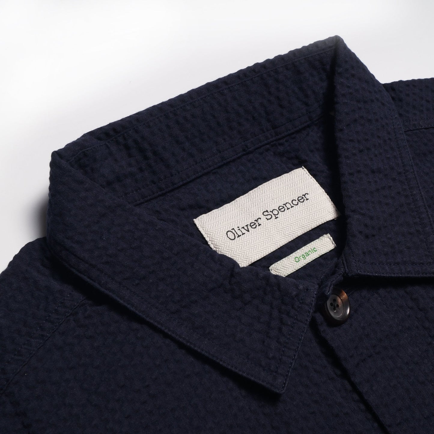 Hockney - Textured Shirt Jacket - Navy