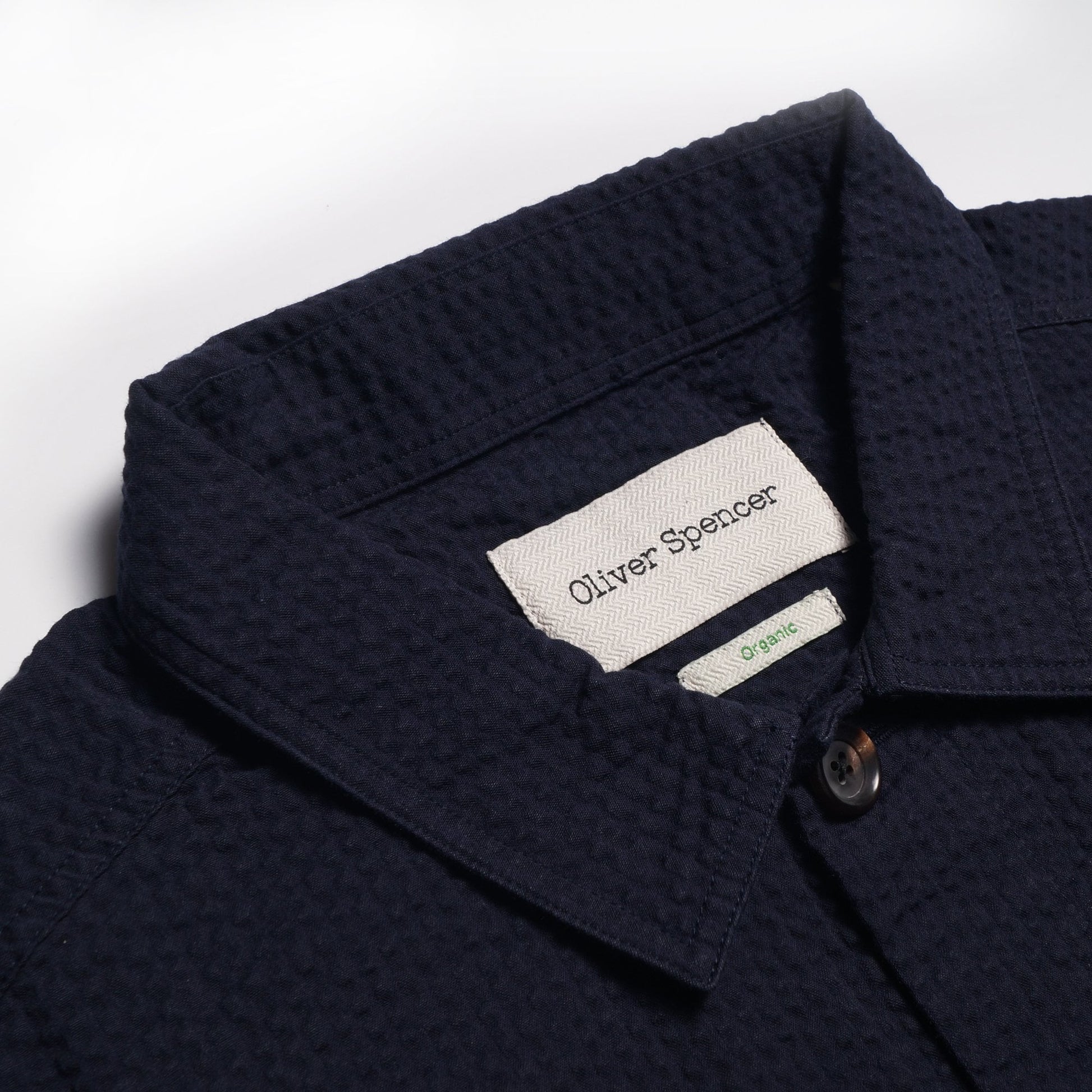 Oliver Hockney - Textured Shirt Jacket - Navy