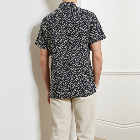 - Dock - Popover Floral Shirt - Navy