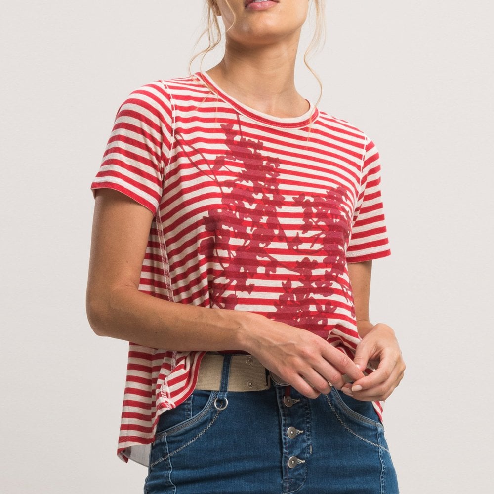 HIGH Horizon - Stripe T-Shirt - Red