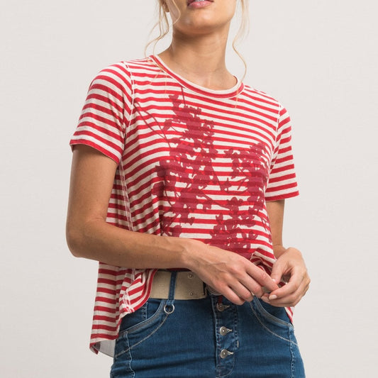Horizon - Stripe T-Shirt - Red