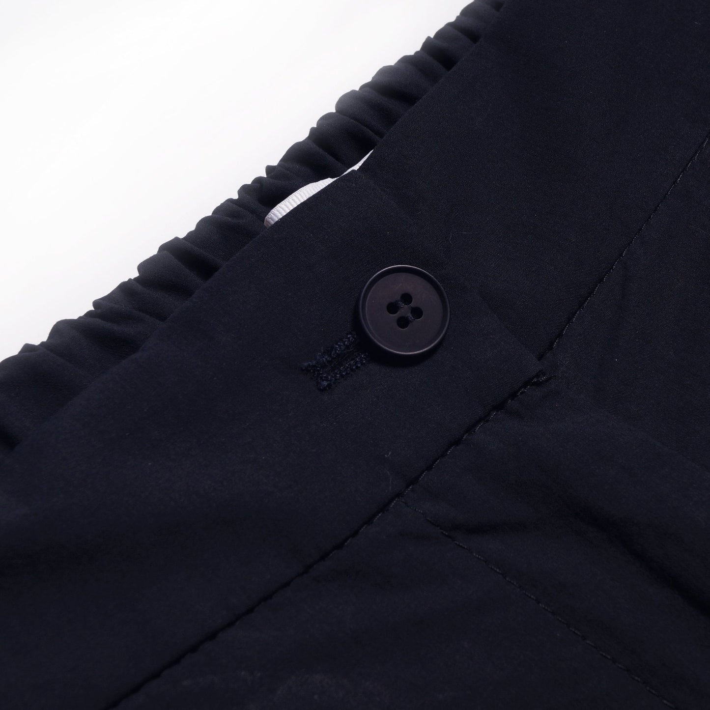 - Cotton Slim-Leg Trousers - Navy