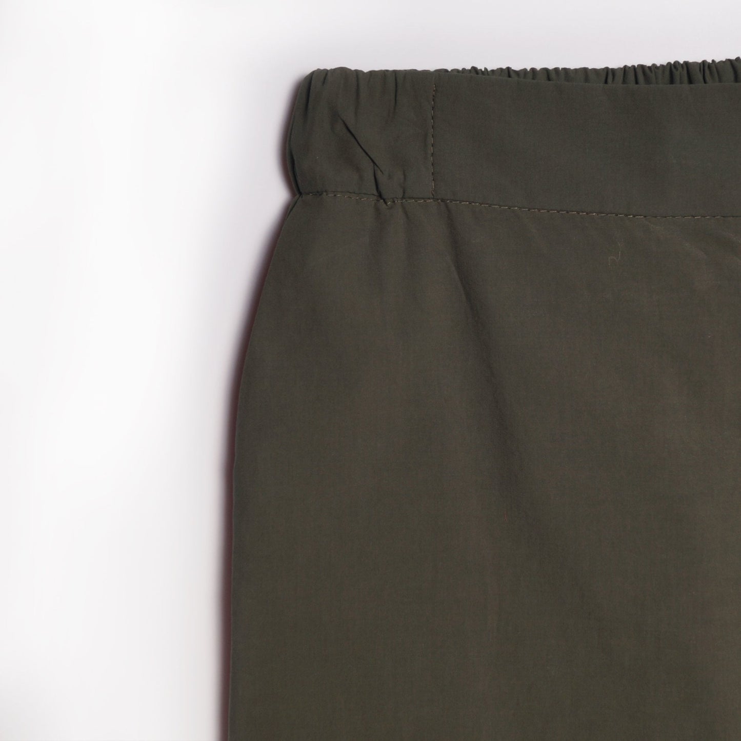 - Cotton Slim-Leg Trousers - Green