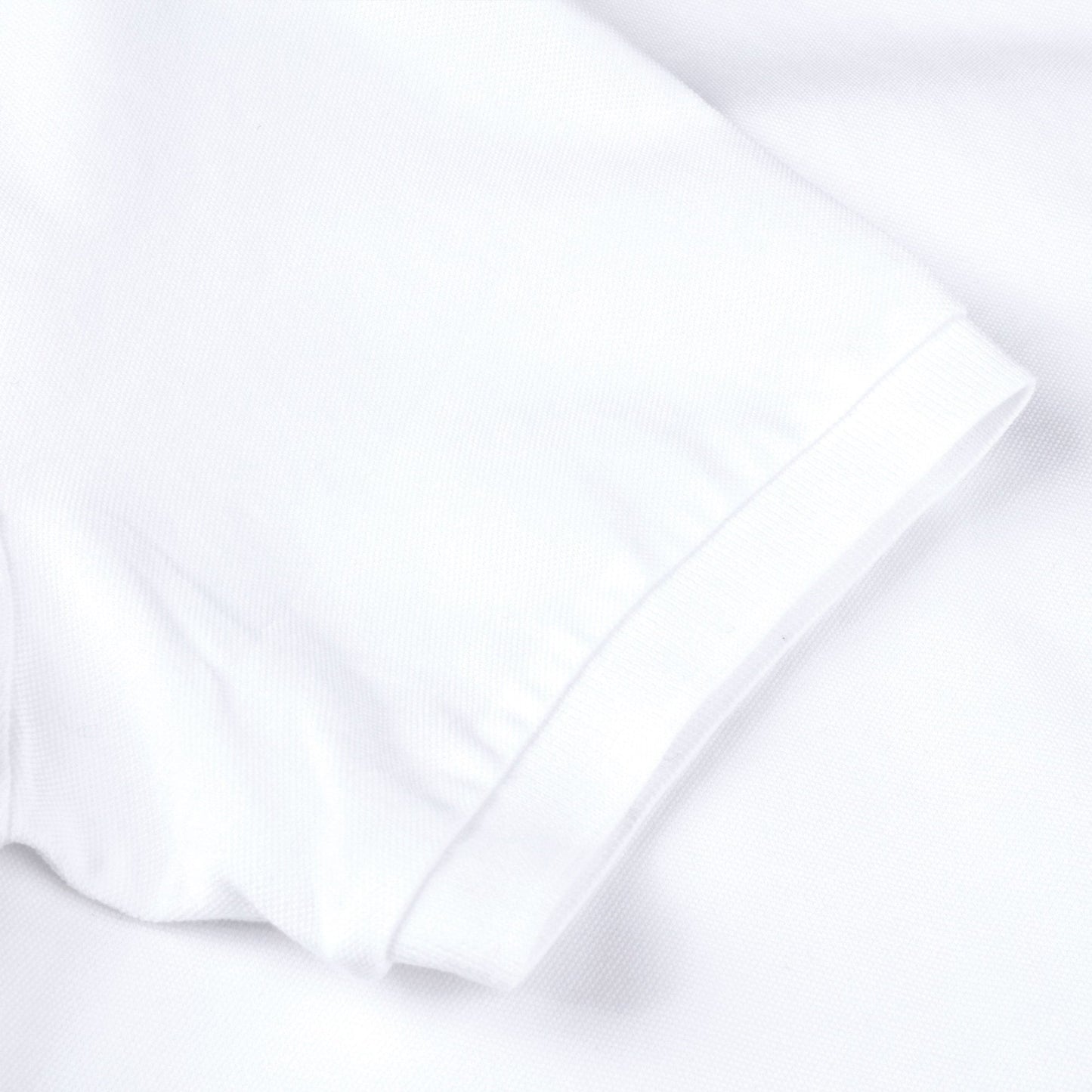 - Cotton Contrast Inlay Polo - White