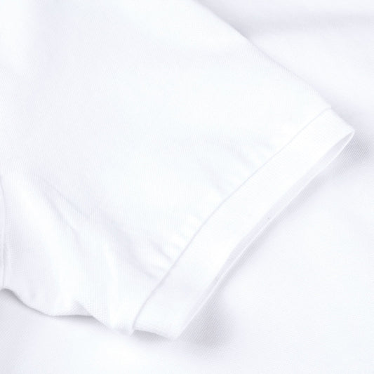 - Cotton Contrast Inlay Polo - White