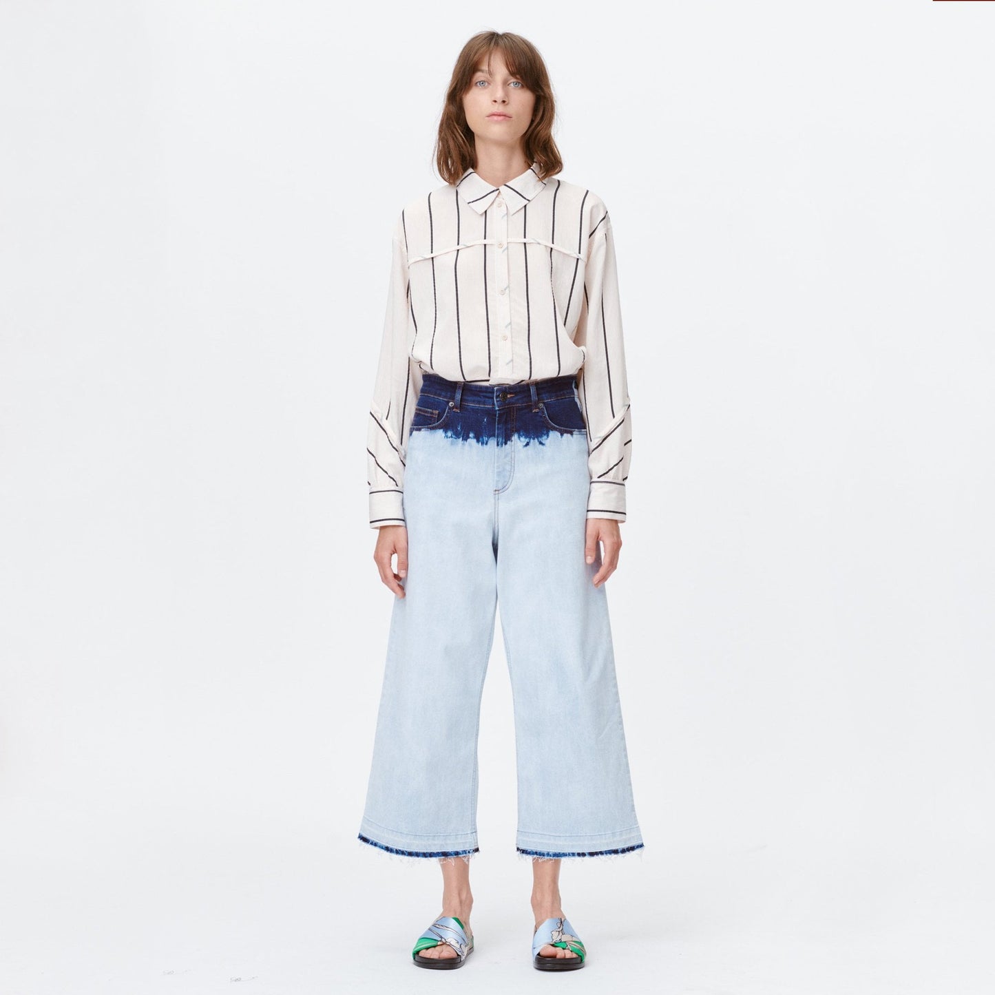 - Ticiano Tie-Dye Denim Jeans - Blue