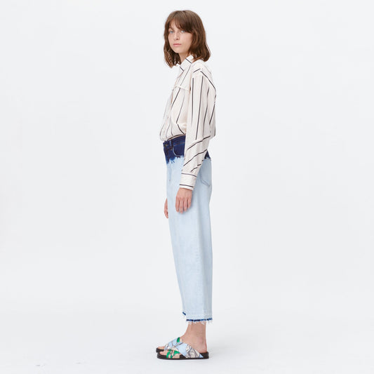 - Ticiano Tie-Dye Denim Jeans - Blue