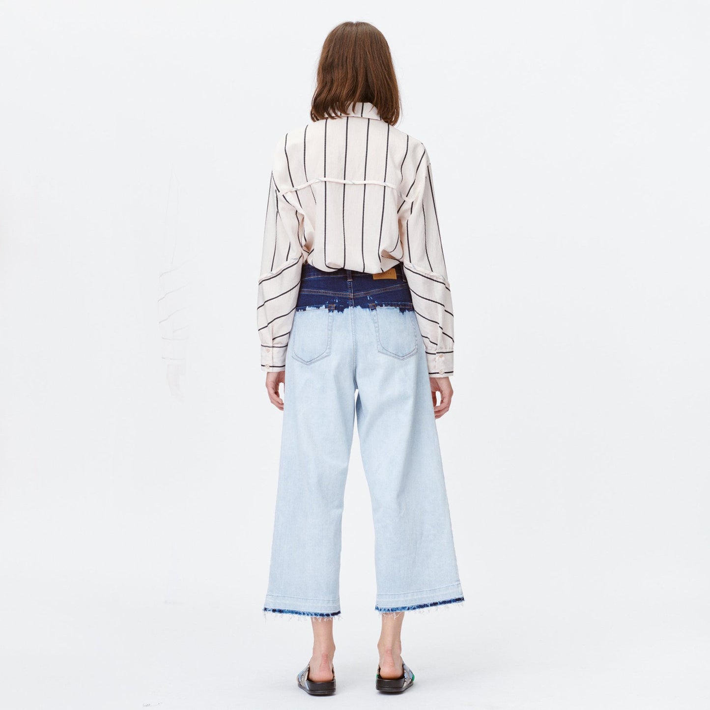 - Ticiano Tie-Dye Denim Jeans - Blue