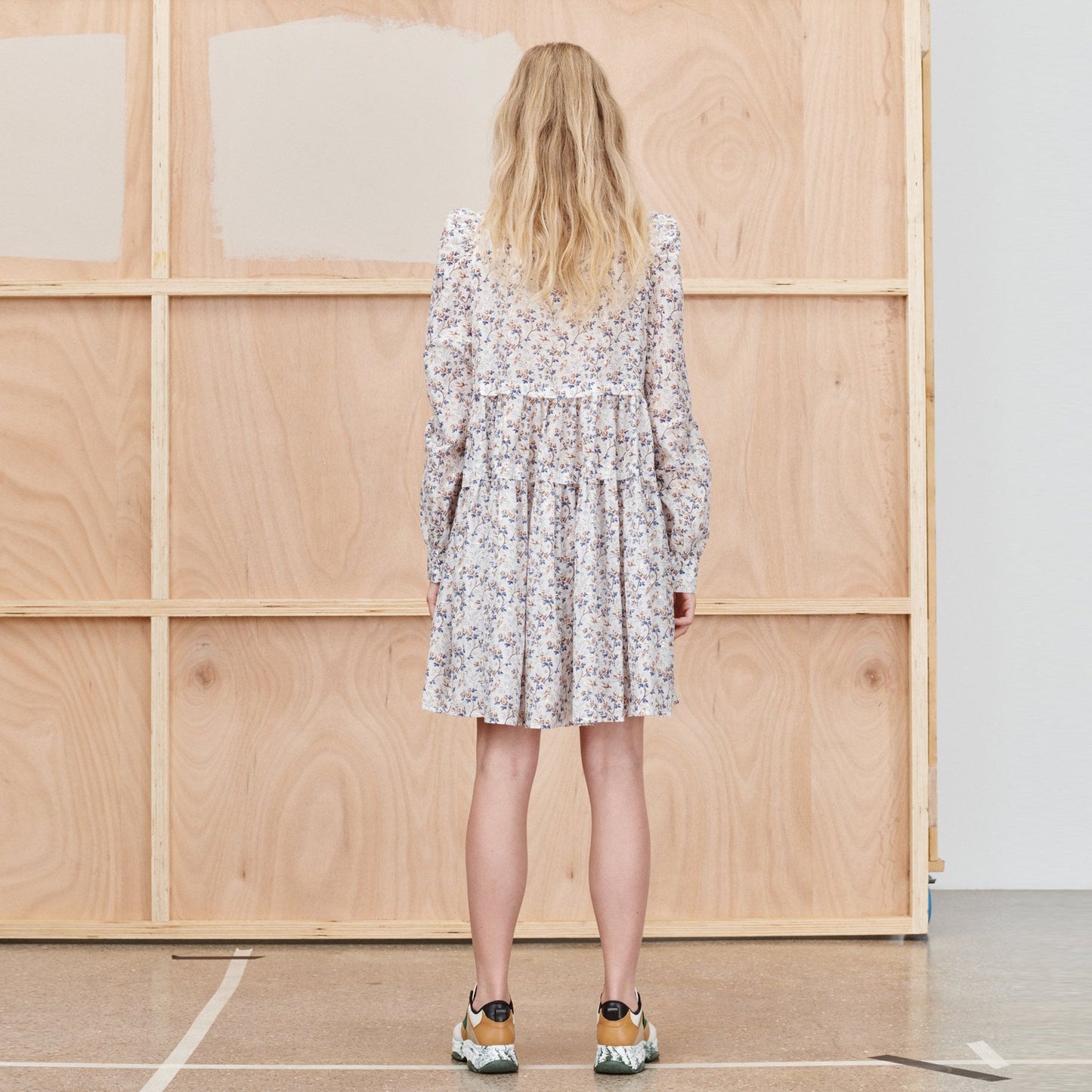 - Triangle - Floral Print Dress - Ivory