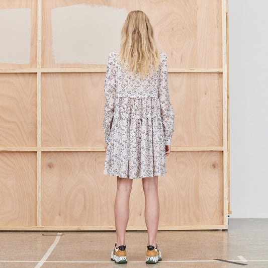 - Triangle - Floral Print Dress - Ivory