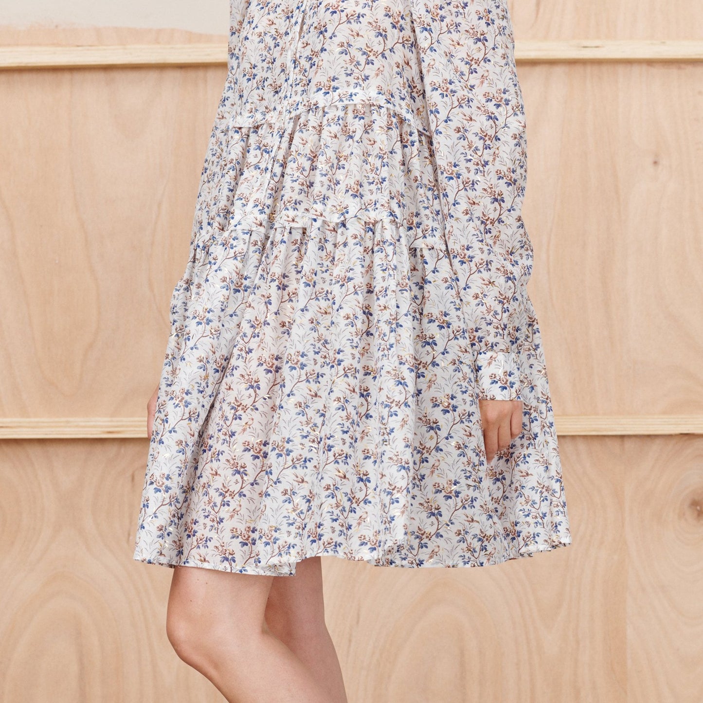- Triangle - Floral Print Dress - Ivory