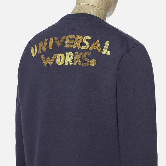 - Embroidered Sweatshirt - Navy