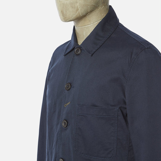- Cotton Twill Bakers Jacket - Navy