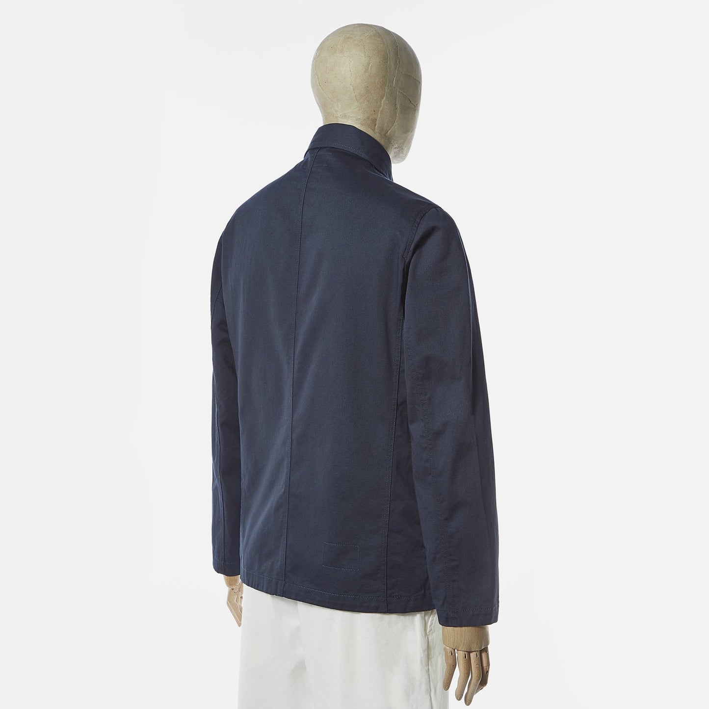 - Cotton Twill Bakers Jacket - Navy