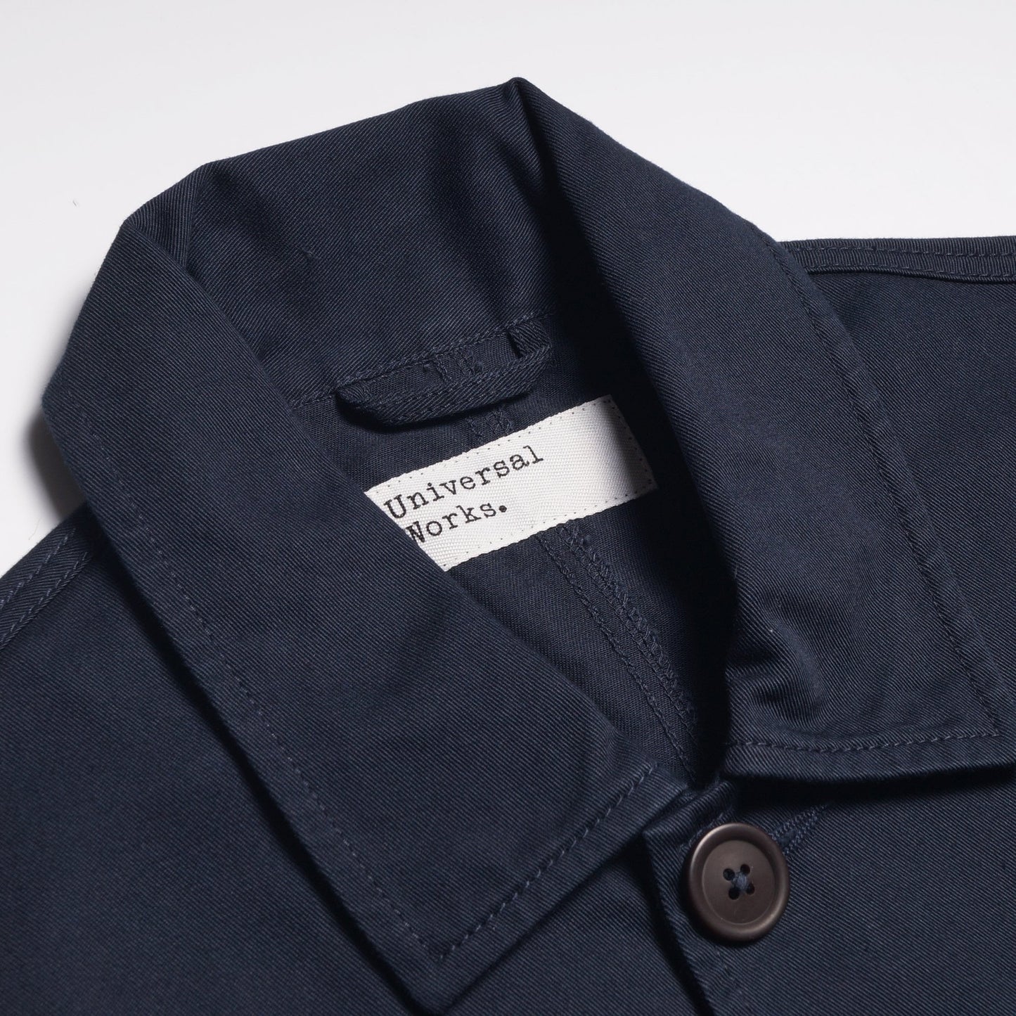 - Cotton Twill Bakers Jacket - Navy