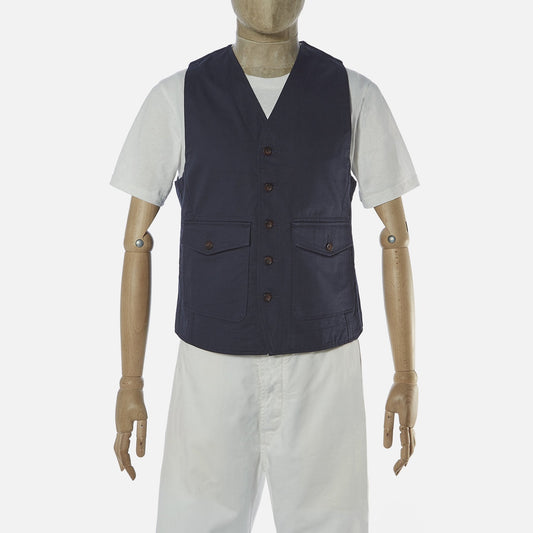 - Twill Field Waistcoat - Navy