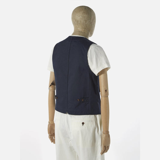 - Twill Field Waistcoat - Navy