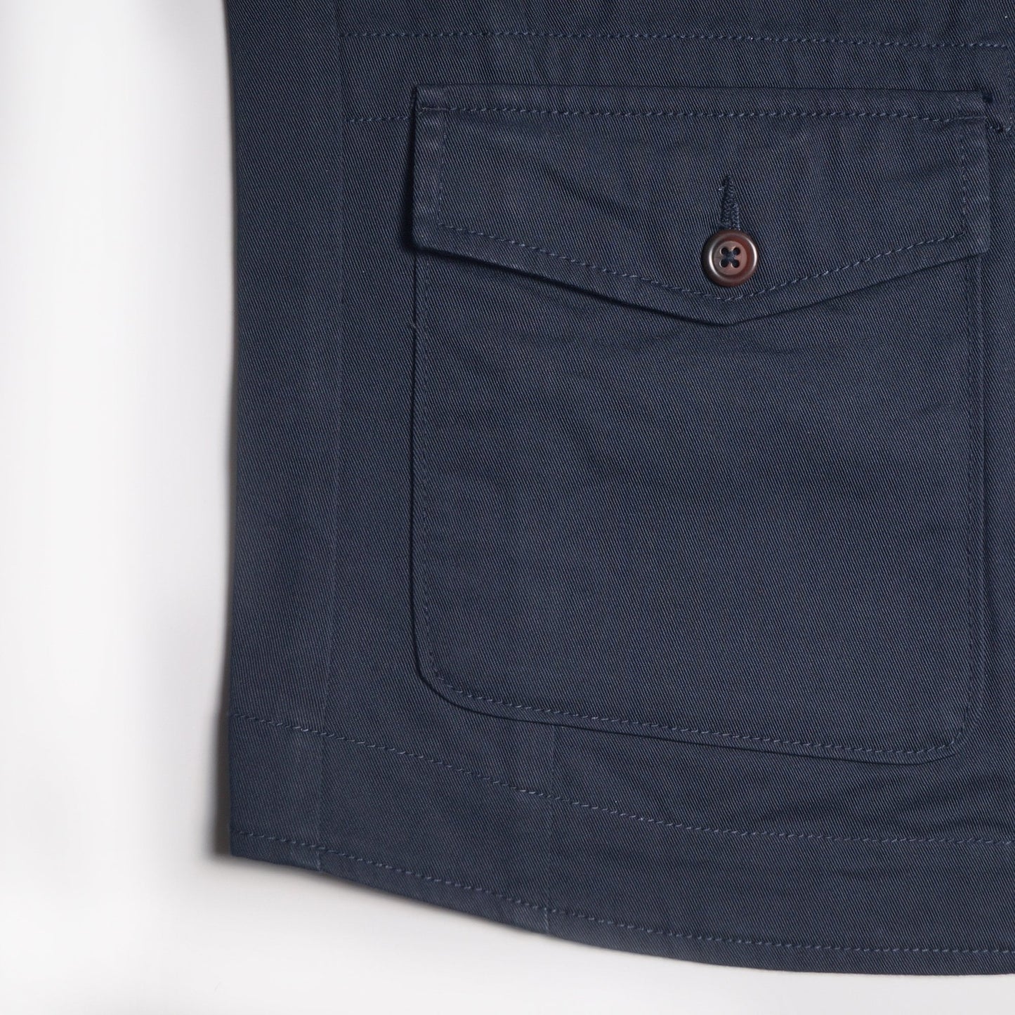 - Twill Field Waistcoat - Navy