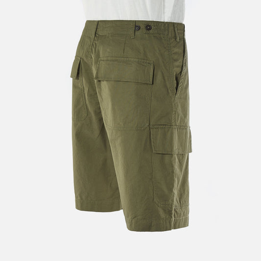 - Twill Cargo Shorts - Olive Green