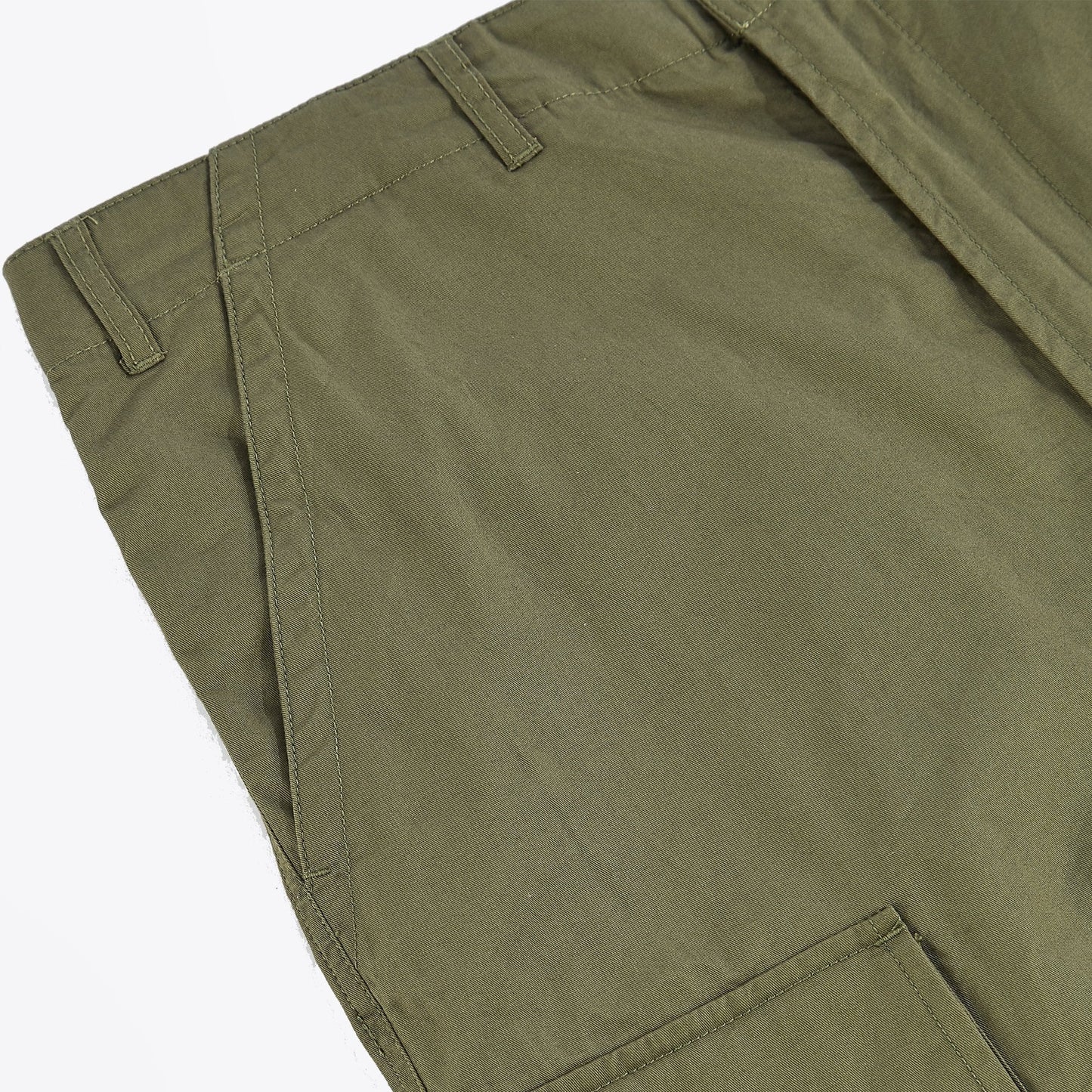 - Twill Cargo Shorts - Olive Green