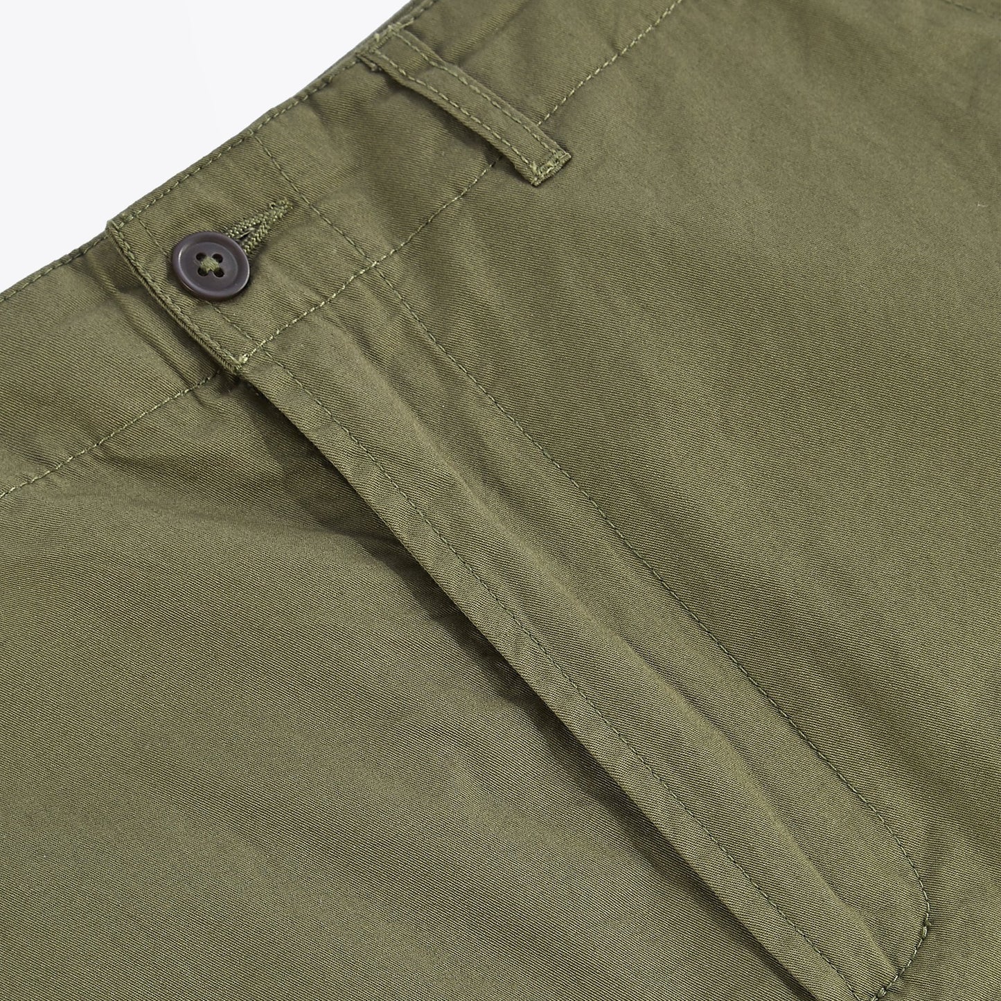 - Twill Cargo Shorts - Olive Green