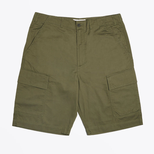 - Twill Cargo Shorts - Olive Green