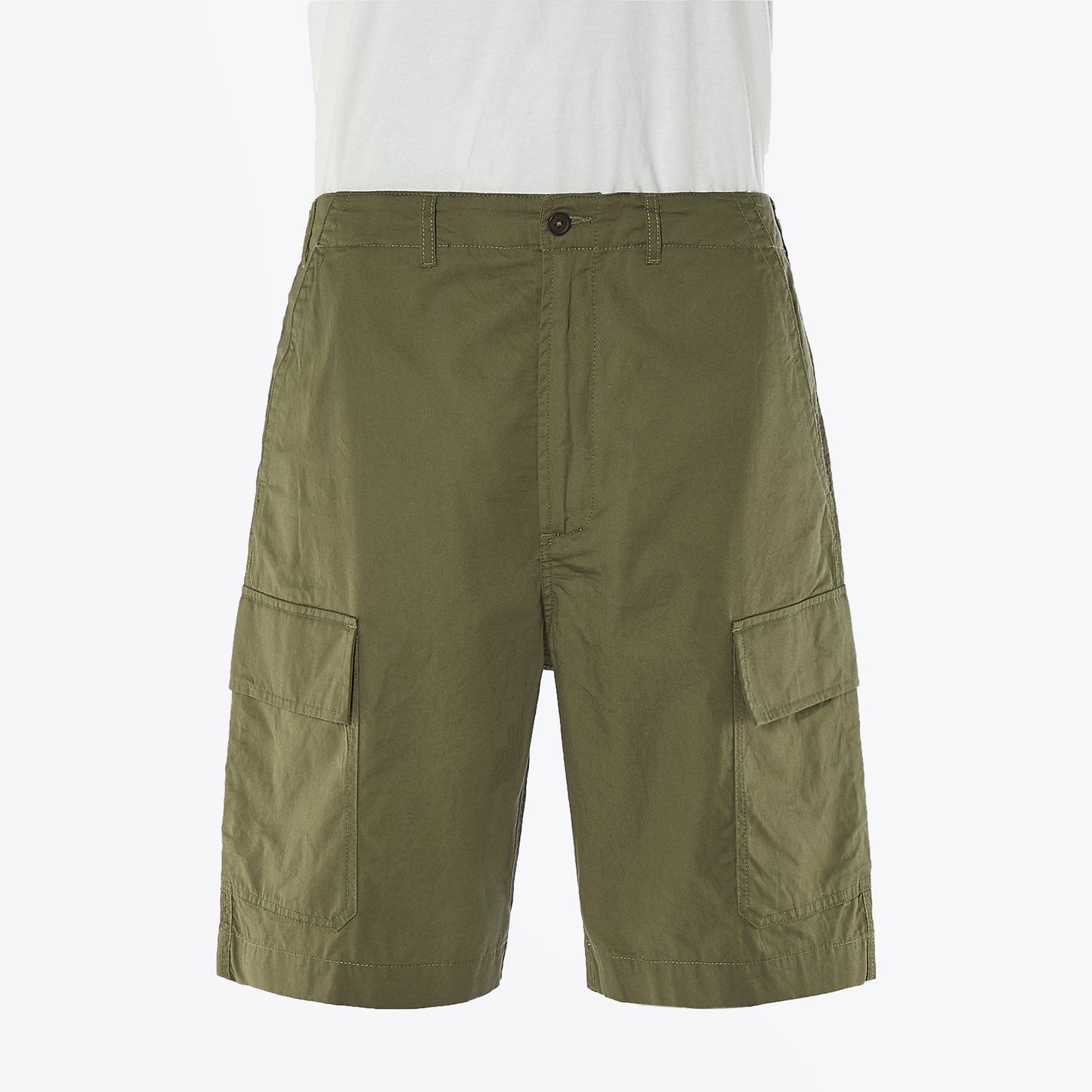 - Twill Cargo Shorts - Olive Green