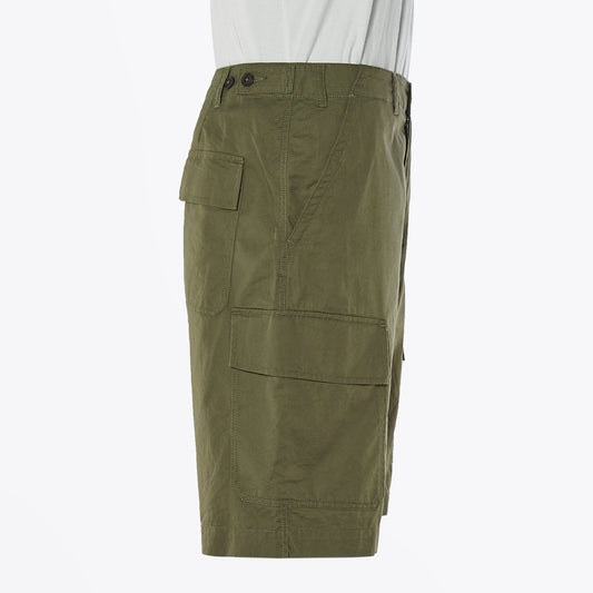 - Twill Cargo Shorts - Olive Green
