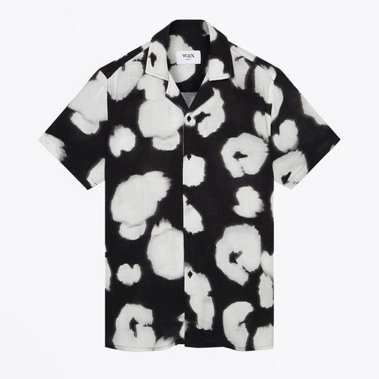 - Short-Sleeve Printed Shirt - Black