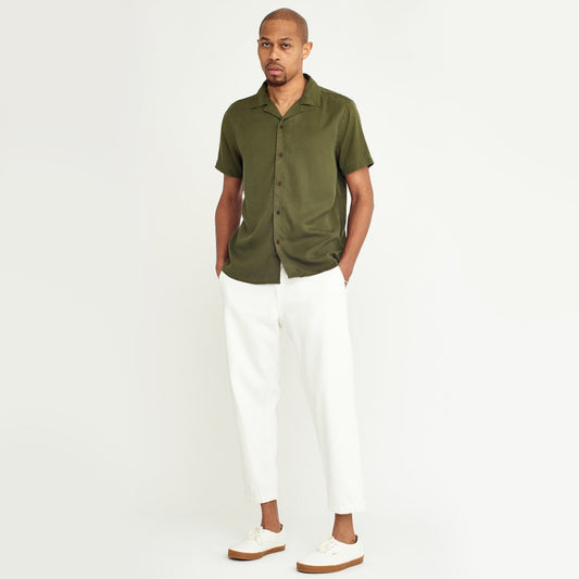 - Short-Sleeve Shirt - Khaki Green