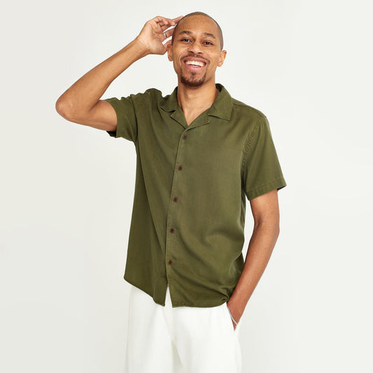 - Short-Sleeve Shirt - Khaki Green