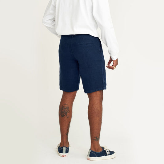 Linen Shorts - Navy