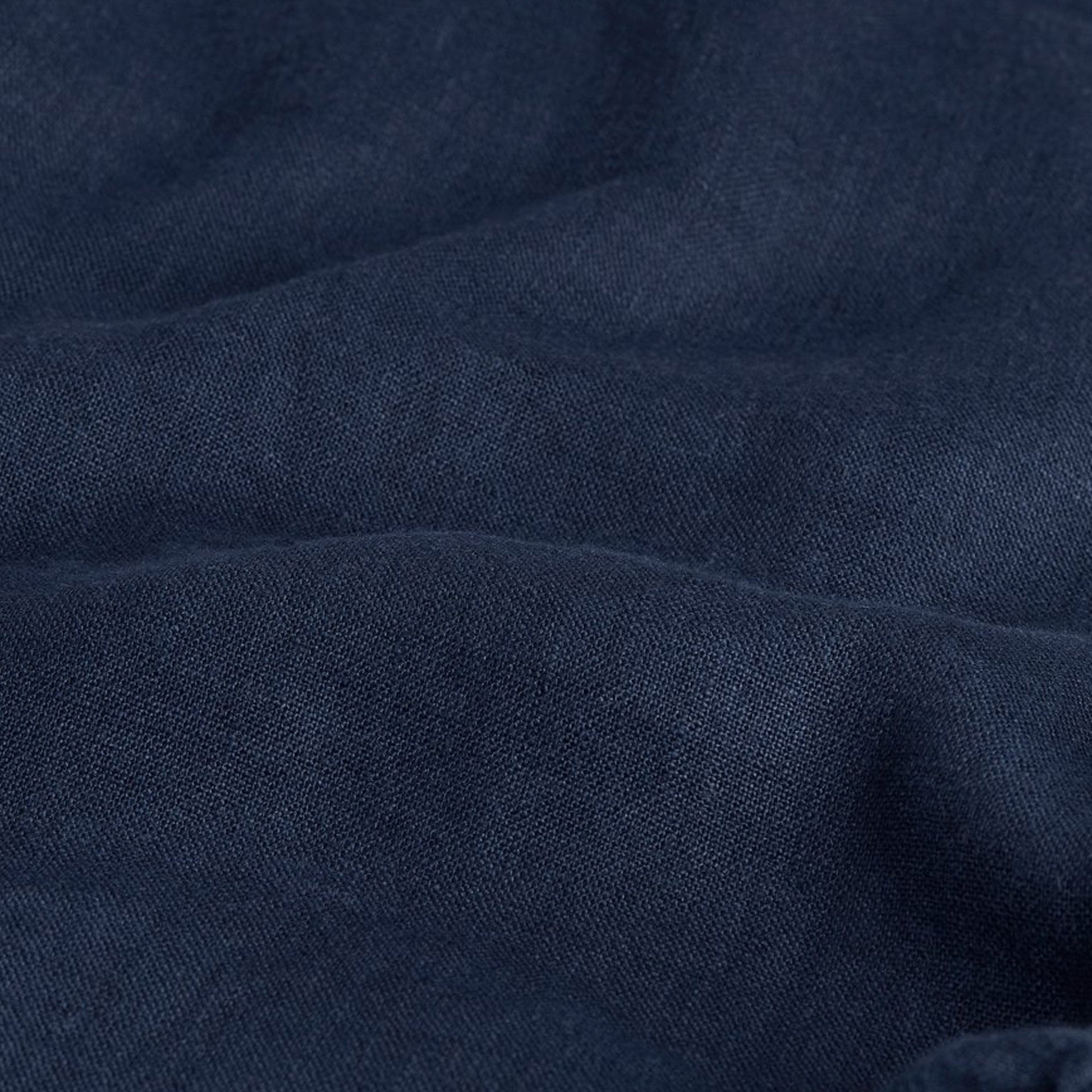 Wax Linen Shorts - Navy