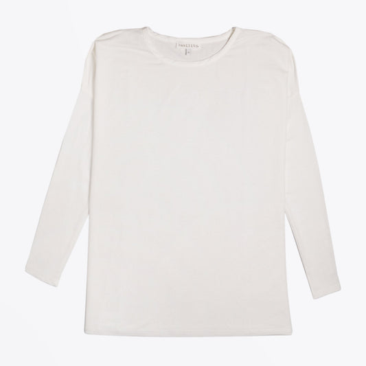- Enea - Long Sleeve Top - Off-White