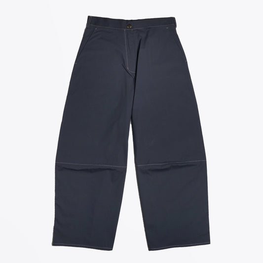 Florie - Wide-Leg Trousers - Grey/Blue